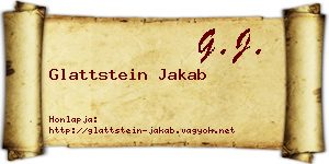 Glattstein Jakab névjegykártya