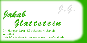 jakab glattstein business card